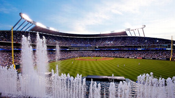 KC Royals fountains